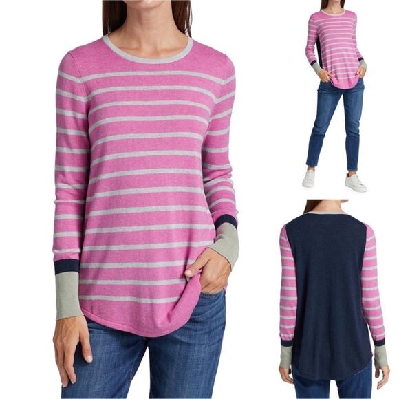 Nic+Zoe Vital Striped Top Sweater Pullover, Size XS - Picture 1 of 14